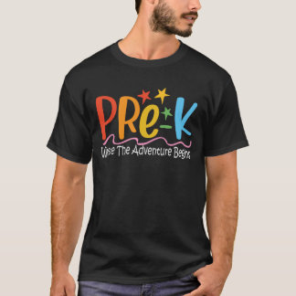 Camiseta Pré-K Onde Começa A Aventura