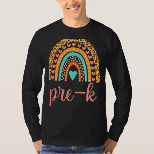 Camiseta Pré K Pré-Jardim Infantil Meninas de Volta Para