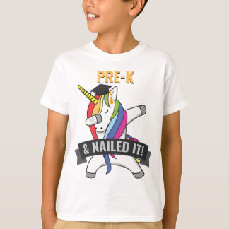 Camiseta PRE K pregou-o graduação de toque ligeiro do