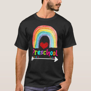 Camiseta Pré-K Rainbow Girls Boys Equipe de Professores Pré