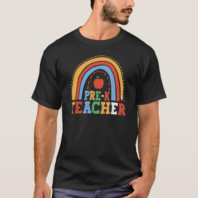 Camiseta Pre K Teacher 100th Day Of School Education Nurser (Frente)