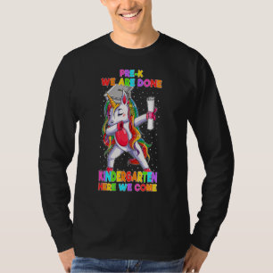 Camiseta Pré K, Terminamos O Jardim De Infância Aqui Vimos