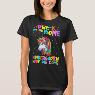 Camiseta Pré K, Terminamos O Jardim De Infância Aqui Vimos