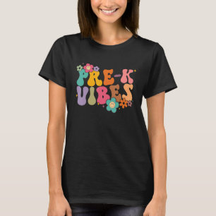Camiseta Pré-K Viba Crianças da pré-escola no primeiro dia