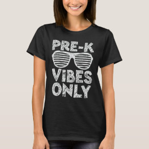 Camiseta Pré-K Vibes Apenas Volta À Escola