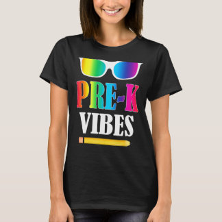 Camiseta Pré-K Vibes De Volta À Escola