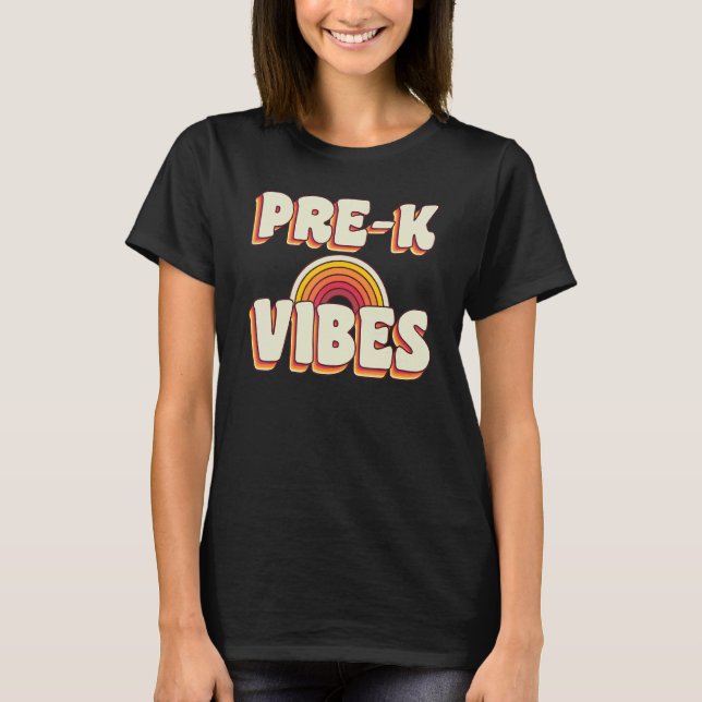 Camiseta Pré-K Volta Para Professores Da 7 (Frente)