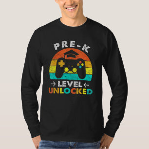 Camiseta Pré-K Voltar ao nível escolar Desbloqueado Video G