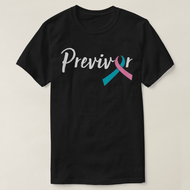 Camiseta Pré-Persistente de Script com Fita de Teal Rosa (Frente do Design)