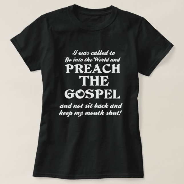 Camiseta Preach o evangelho (Frente do Design)