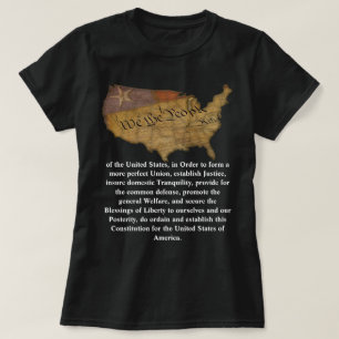 Camiseta Preâmbulo da Constituição dos Estados Unidos