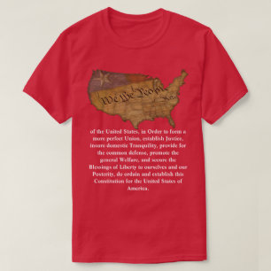 Camiseta Preâmbulo da Constituição dos Estados Unidos