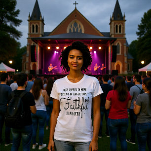Camiseta Prece Fiel Aflição Paciente Esperança Ale