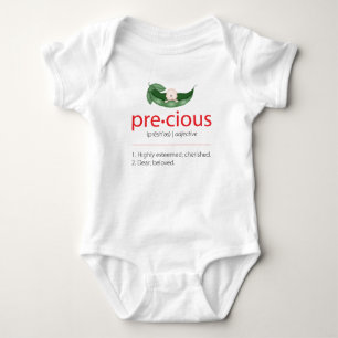 Camiseta "Precioso" Red Pea-in-a-Pod Baby Tee