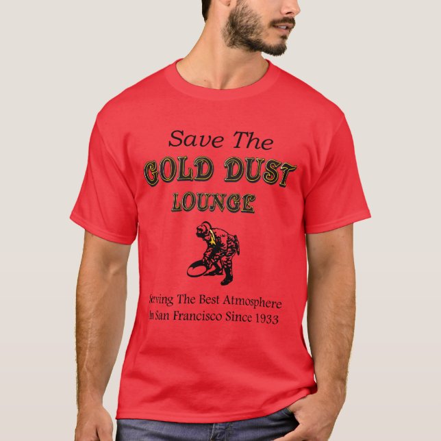 Camiseta Precipitação 49ers da poeira Dourado (Frente)