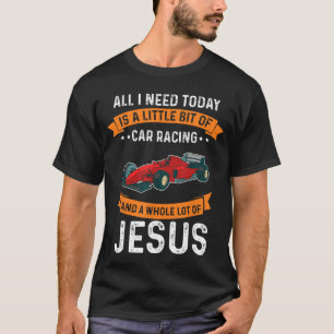 Camiseta Precisa de corrida e Jesus Deus cristão Amor Carro