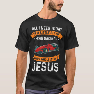 Camiseta Precisa de corrida e Jesus Deus cristão Amor Carro