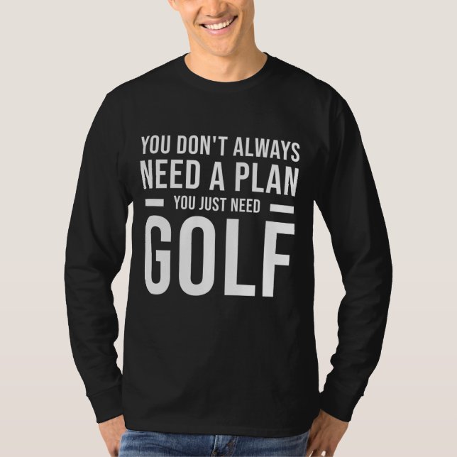 Camiseta Precisa de Golfe Plano para Homens Mulheres Crianç (Frente)