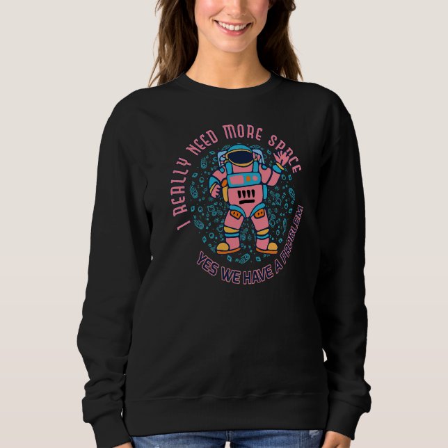 Camiseta Precisa De Mais Astronauta Antisocial Astronauta (Frente)