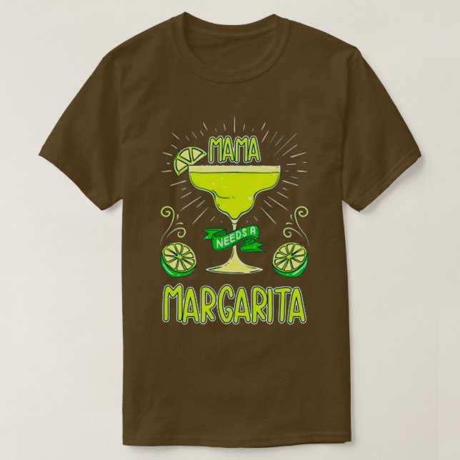 Camiseta Precisa de Margarita Mama (Frente do Design)