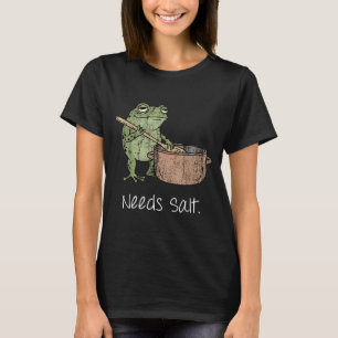Camiseta Precisa de Sal Presente Engraçado de Cozinha para
