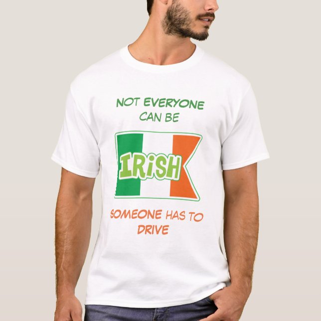 Camiseta Precisa de um Dia de São Patrício irlandês de moto (Frente)