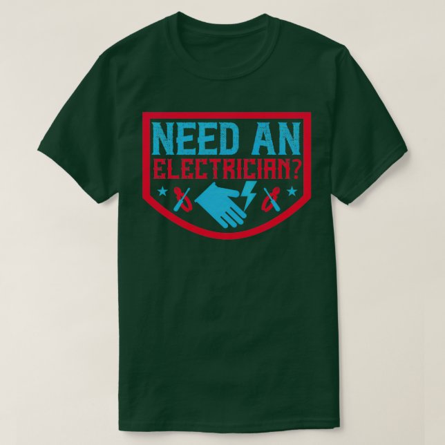 Camiseta Precisa de um eletricista (Frente do Design)