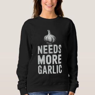 Camiseta Precisa Mais Alho Citação Divertida de Culinária A