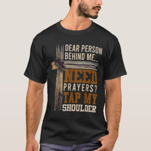 Camiseta Precisa Oração Toque Meu Ombro Homens Mulheres Cri
