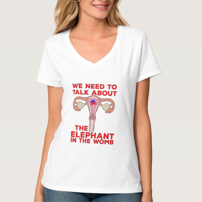 Camiseta Precisamos conversar sobre o elefante na Womb (Frente)