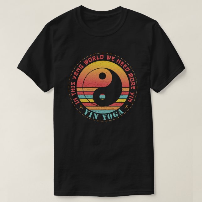 Camiseta Precisamos de Mais Yoga Yin (Frente do Design)