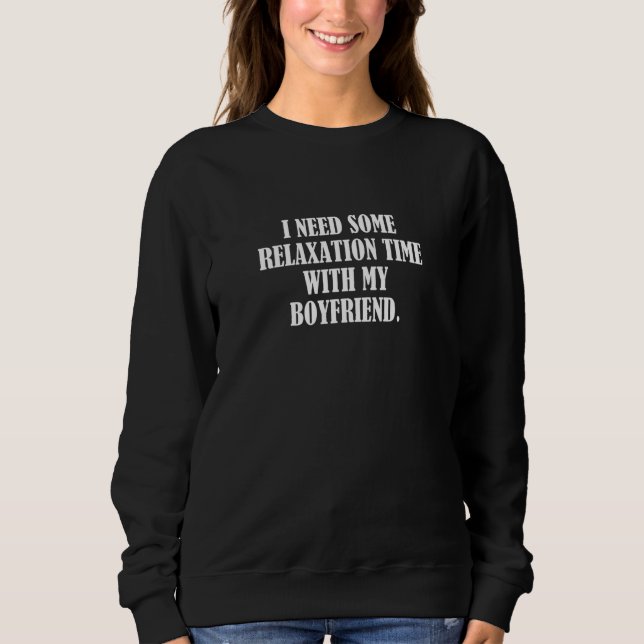 Camiseta Preciso de algum tempo de relaxamento com meu namo (Frente)