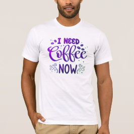 Camiseta Preciso De Café Agora Bella+Canvas Jersey Short Sl