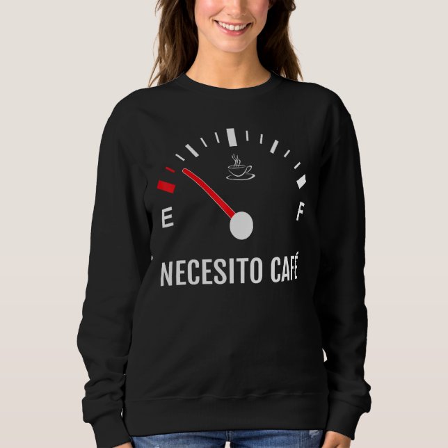 Camiseta Preciso De Café Necesito Café Café Espanhol (Frente)