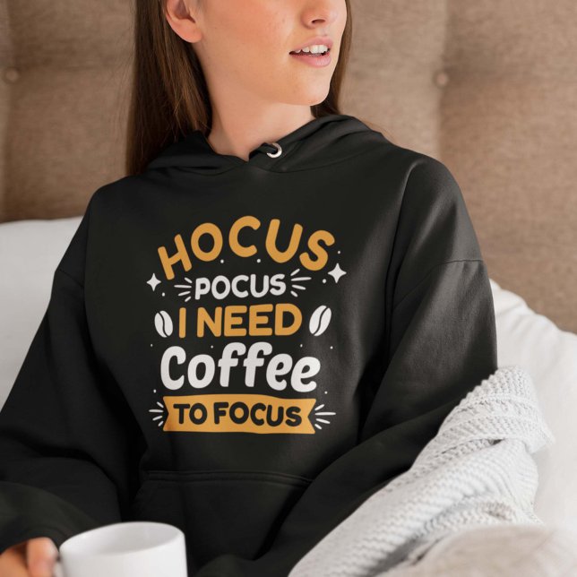 Camiseta Preciso De Café Para Me Concentrar (coffee drinker hoodie)