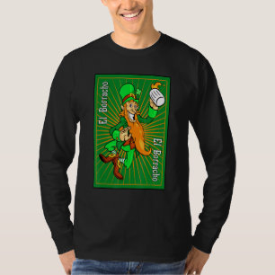 Camiseta Preciso de cerveja Bebendo Leprechaun Rua do Patri