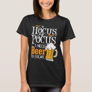 Camiseta Preciso de Cerveja para Focar Cerveja Divertida Ha