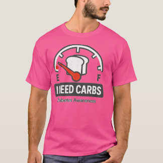 Camiseta PRECISO de consciência da diabetes carBS