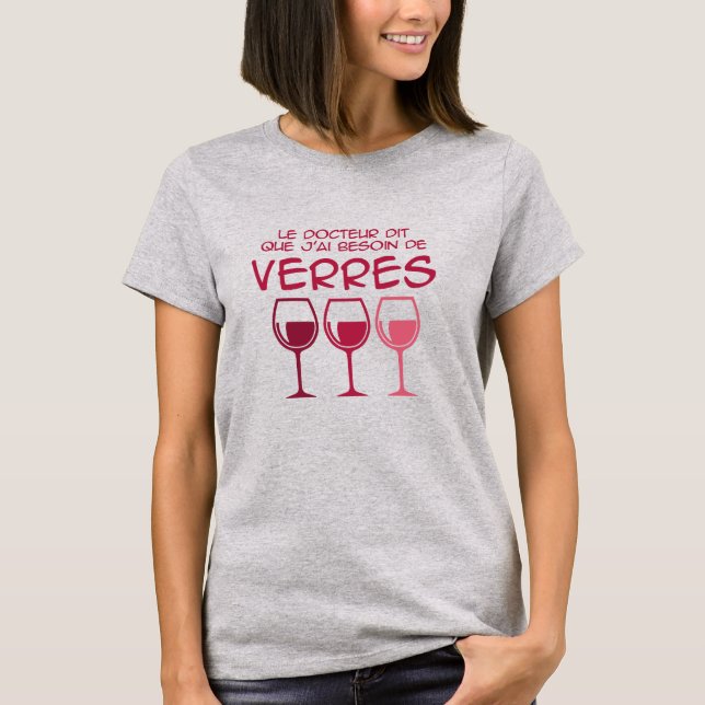 Camiseta Preciso de copos (Frente)