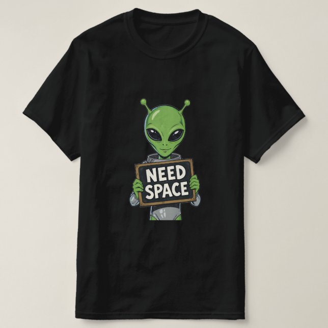 CAMISETA PRECISO DE ESPAÇO (Frente do Design)