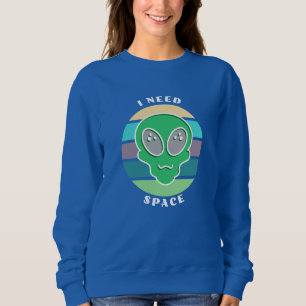 Camiseta Preciso de Espaço   Piada de Alienigena Vintage En