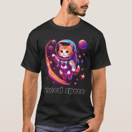 Camiseta Preciso De Gato Espacial