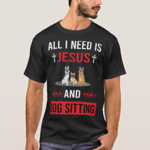 Camiseta Preciso de Jesus Cachorro Sentado