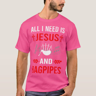 Camiseta Preciso De Jesus E Bagpipe Bagpiper