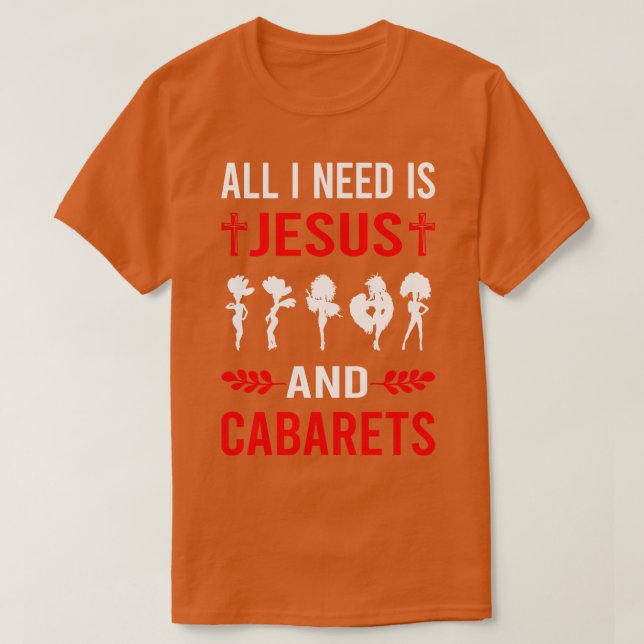 Camiseta Preciso De Jesus E Cabarés (Frente do Design)