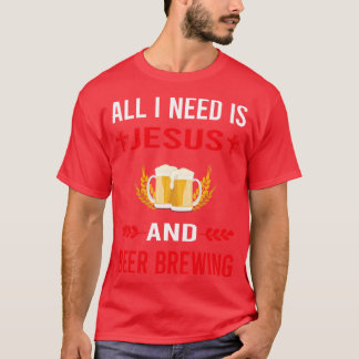 Camiseta Preciso De Jesus E Cerveja.