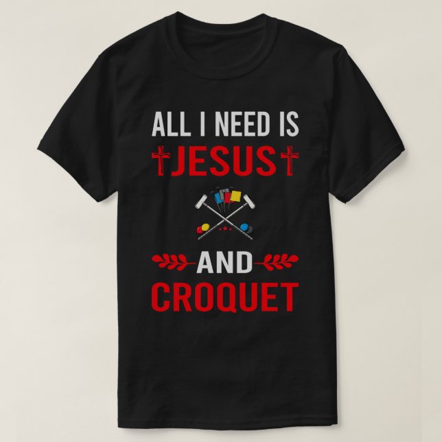 Camiseta Preciso De Jesus E Croquet (Frente do Design)
