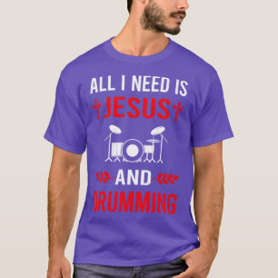 Camiseta Preciso De Jesus E Drummer Drum Drum Drum