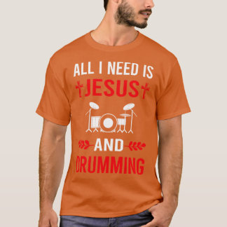 Camiseta Preciso De Jesus E Drummer Drum Drum Drum