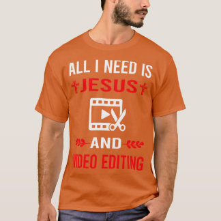Camiseta Preciso De Jesus E Editor De Vídeo